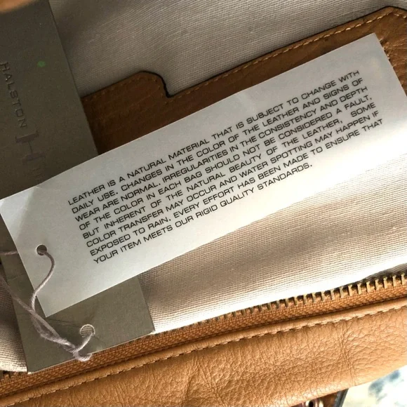 NWT Halston Heritage Pebble Leather Laptop Satchel. Never Used. Fits Up to 15” - Picture 8 of 12